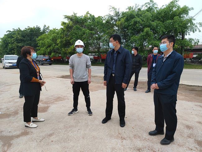 秦义敏（右二）在项目视察指导事情。。梁凯 摄(修图）.jpg
